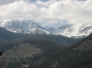 A picture of the high country from Moraine Avenue, Estes Park